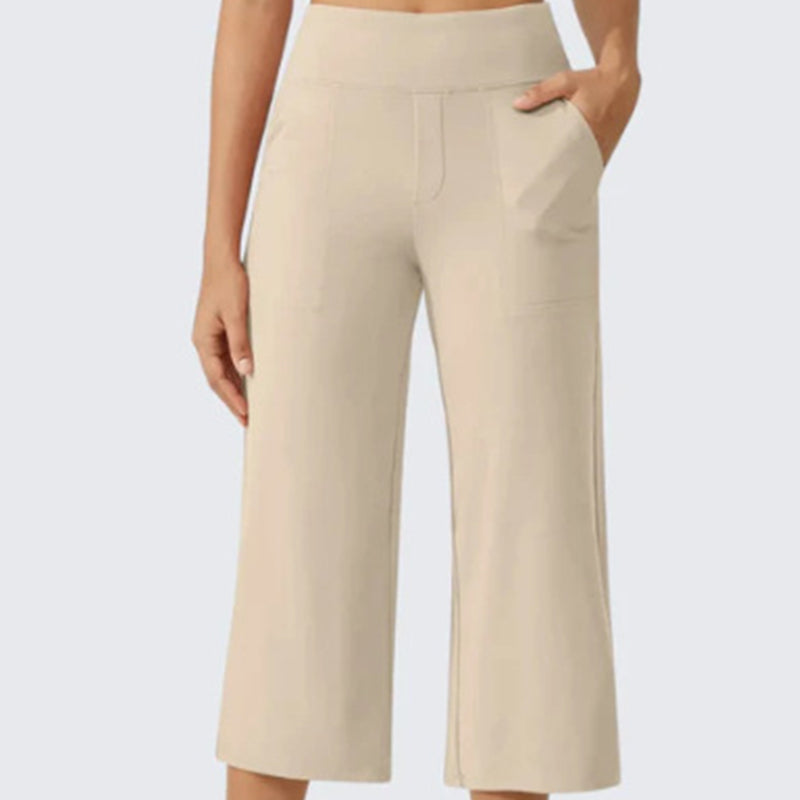 👖 PROMO LIMITÉE 50% DE RÉDUCTION ! ✨ Pantalon Court Large Décontracté Femme – Poches Latérales, Respirant, Polyvalent 🌿