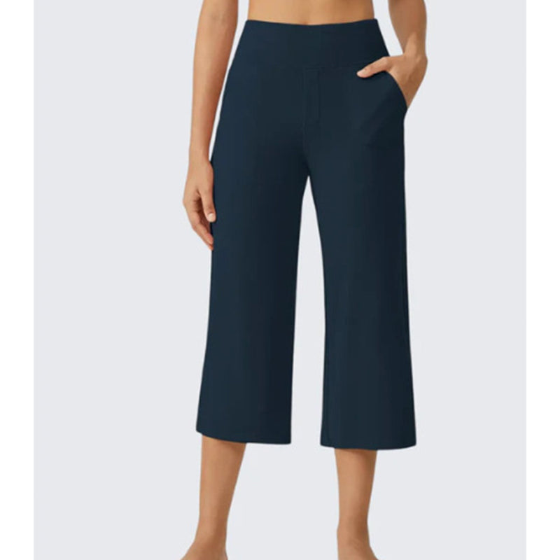 👖 PROMO LIMITÉE 50% DE RÉDUCTION ! ✨ Pantalon Court Large Décontracté Femme – Poches Latérales, Respirant, Polyvalent 🌿
