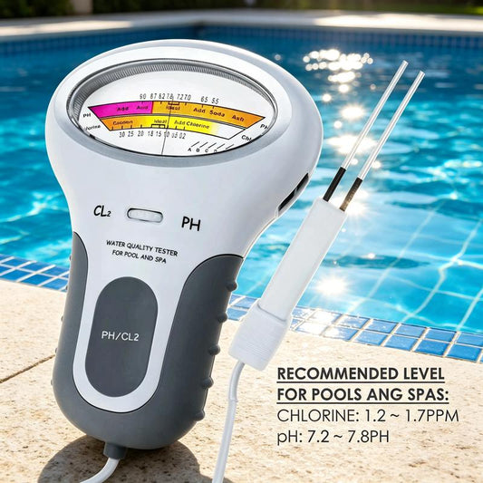 🔬50% DE RÉDUCTION💧Testeur 2-en-1 pH & Chlore – Mesures précises pour eau cristalline – Idéal pour piscine ou spa – rapide, fiable et facile à utiliser 🏊✨