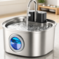 🐾 Soldes 2026 — Plus de 10 000 vendus!💧 Fontaine Eau Inox Chat & Chien – Filtration Intégrée & Silencieuse 🐱