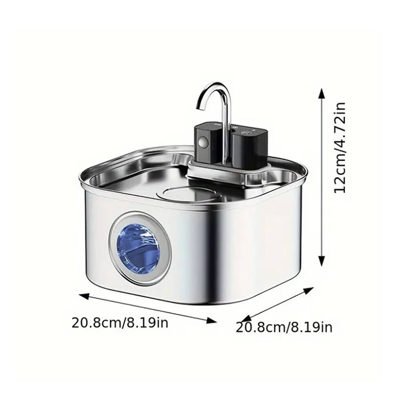 🐾 Soldes 2026 — Plus de 10 000 vendus!💧 Fontaine Eau Inox Chat & Chien – Filtration Intégrée & Silencieuse 🐱
