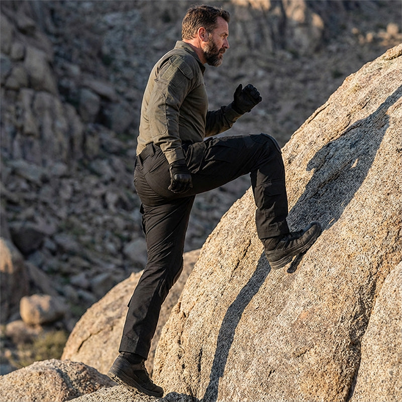👖 OFFRE LIMITÉE –50% ! ✨ Pantalon Cargo Tactique Homme avec Genouillères – Genouillères Amovibles, Multi-Poches & Genoux Articulés – Protection et Mobilité sur Tous les Terrains 🛡️💪