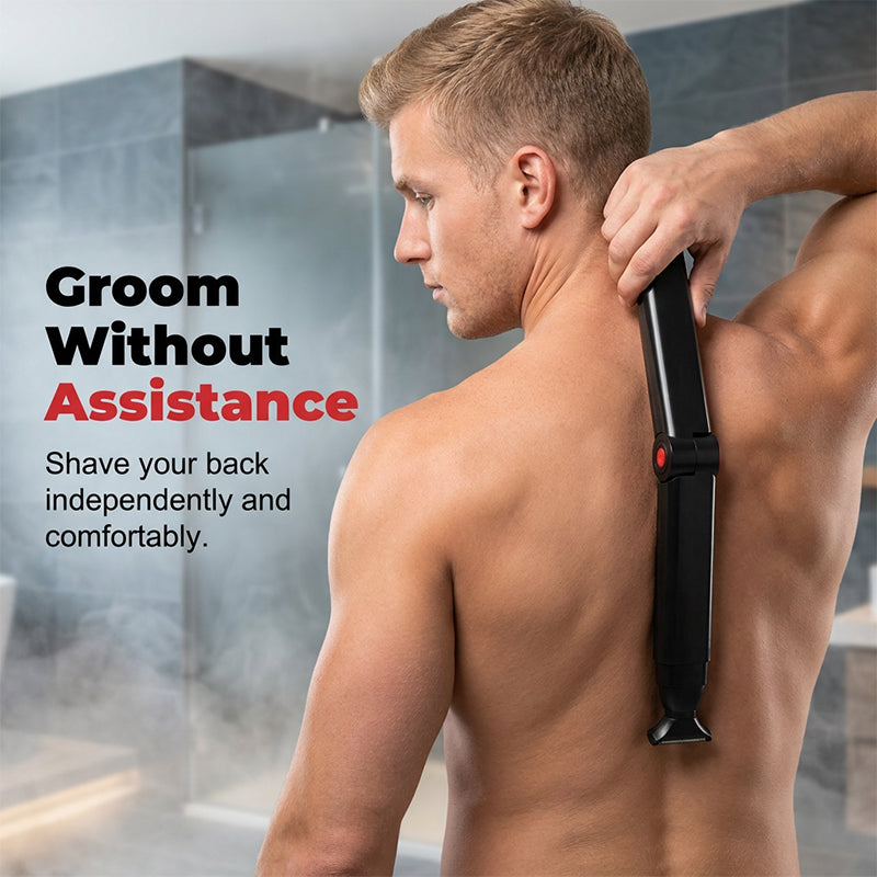 🥳💞 PLUS DE 50 000 EXEMPLAIRES VENDUS ! 🪒💪 50 % DE RÉDUCTION ! Tondeuse pour le corps « Reach-Anywhere » – Manche télescopique, têtes de précision. Tondez vous-même votre dos, votre torse et vos jambes – sans avoir besoin d’aide ! 🧔✨