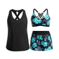 🌸🦋✨ -50% ! Ensemble tankini élégant – Coupe flatteuse, imprimé tendance.