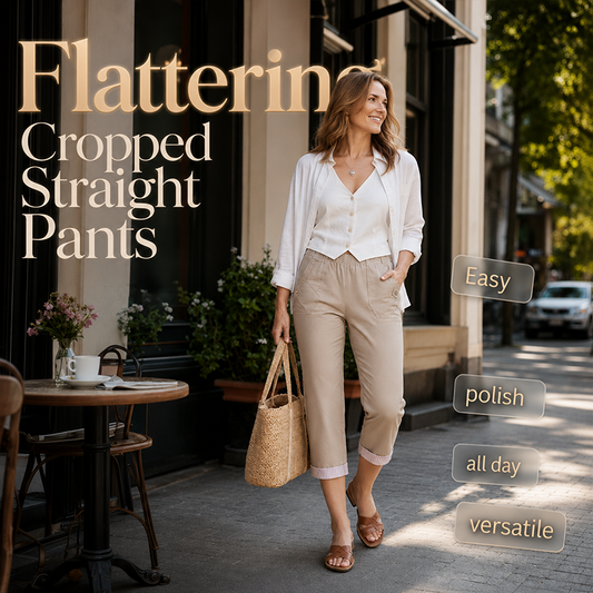 👖 Pantalon femme coupe slim raccourcie – Style casual chic, longueur cheville, silhouette flatteuse ✨🌸
