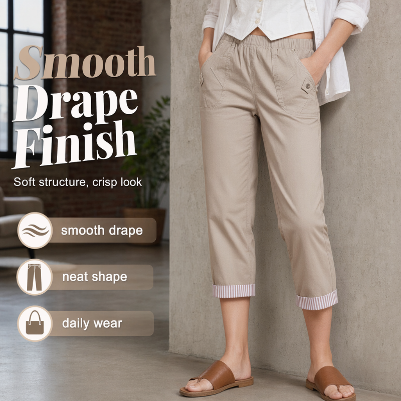 👖 Pantalon femme coupe slim raccourcie – Style casual chic, longueur cheville, silhouette flatteuse ✨🌸