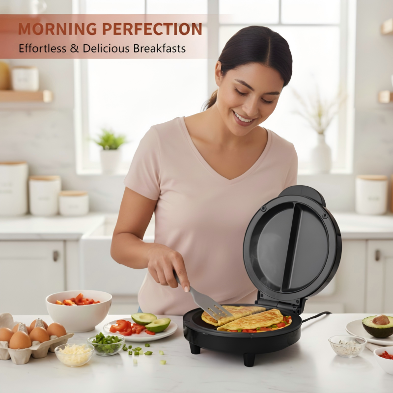 Plaque de Cuisson Électrique Multifonction Antiadhésive pour Petit-Déjeuner