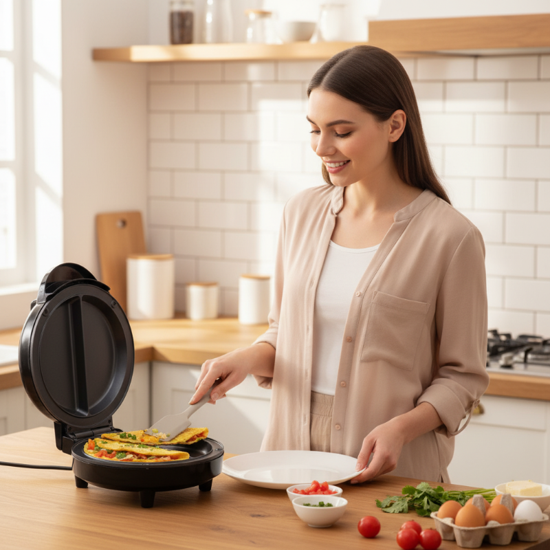 Plaque de Cuisson Électrique Multifonction Antiadhésive pour Petit-Déjeuner