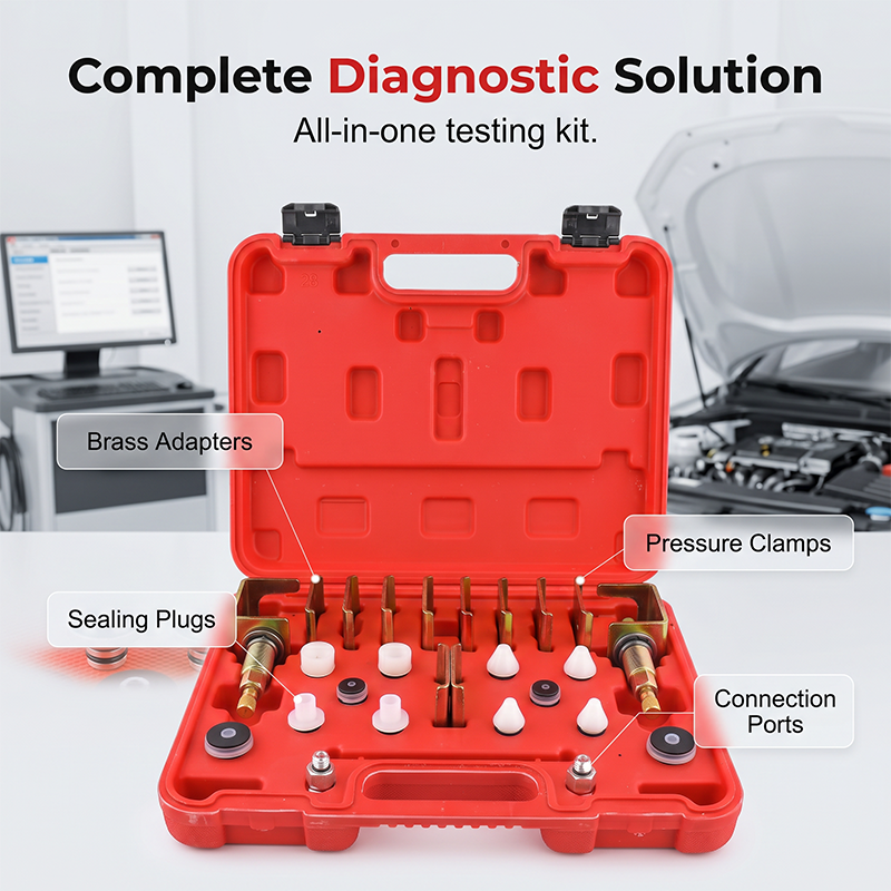 🔧 50% DE RÉDUCTION ! 🚗 Kit de Détection de Fuites de Climatisation Auto – Complet & Universel – Adaptateurs de Précision – Idéal pour Pros et Bricoleurs ❄️🔍✨