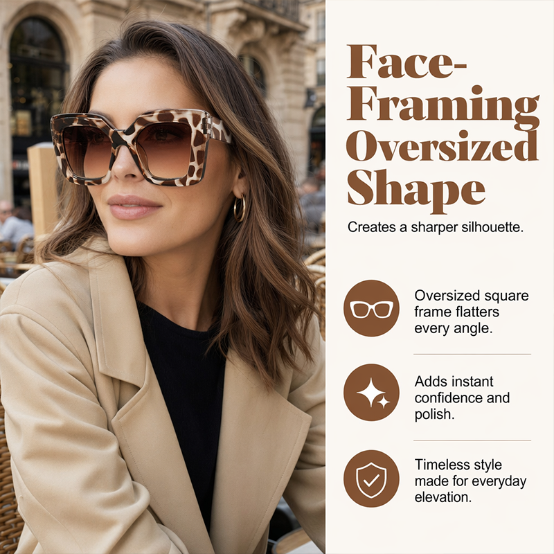 📢📢50% OFF !! ⏰50K+ SOLD!  ☀️Statement Square Sunglasses🕶️