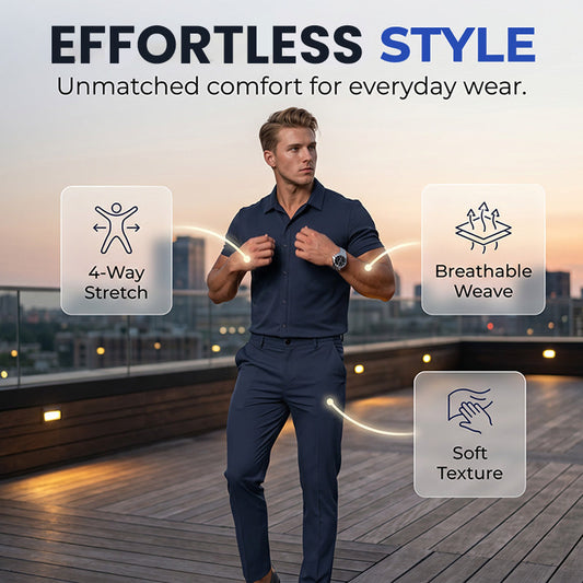 ⏰ -50% – Nouveauté 2026 👔✨ Ensemble 2 Pièces Léger pour Homme – Style Élégant en un Instant ! | Tissu Respirant, Confort Toute la Journée ☀️🌿