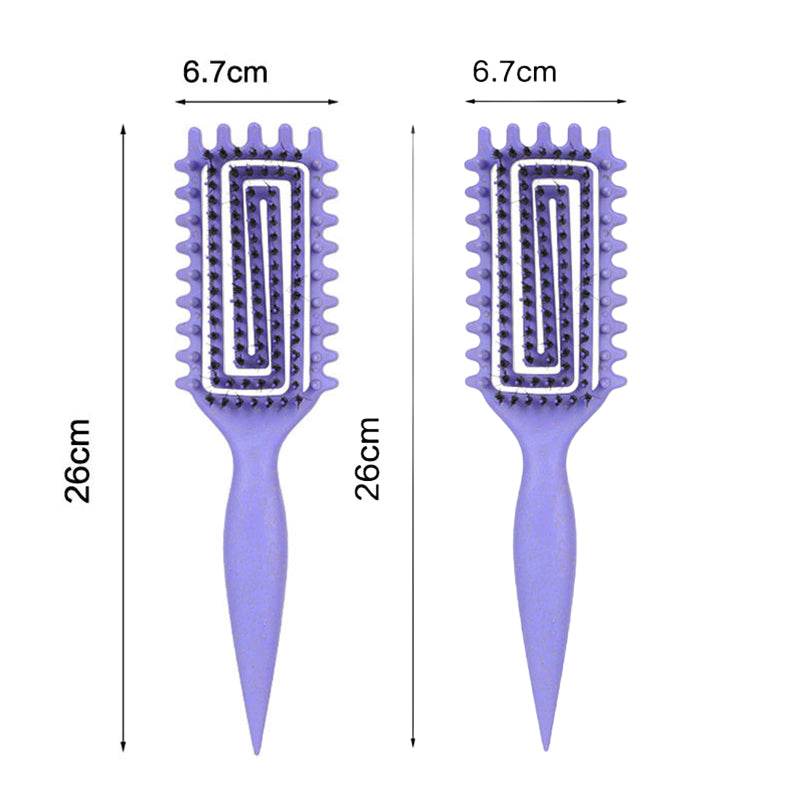🌀🪮 Brosse à ventilation spécial boucles | Démêlage sans douleur, préserve la forme des cheveux crépus et ondulés ✅