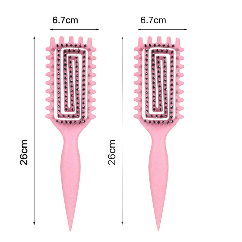 🌀🪮 Brosse à ventilation spécial boucles | Démêlage sans douleur, préserve la forme des cheveux crépus et ondulés ✅