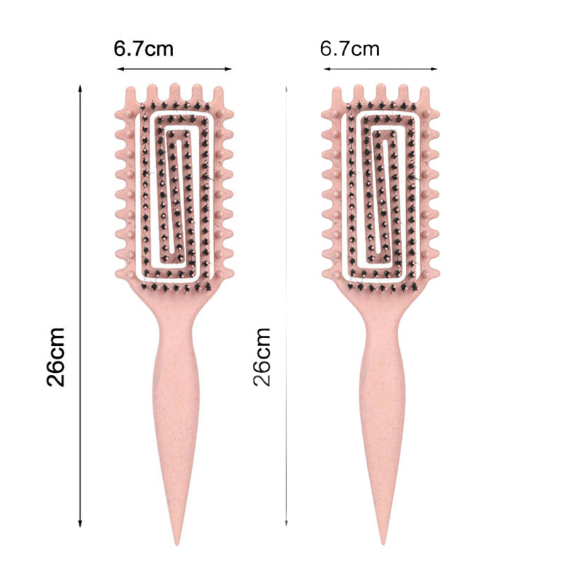 🌀🪮 Brosse à ventilation spécial boucles | Démêlage sans douleur, préserve la forme des cheveux crépus et ondulés ✅