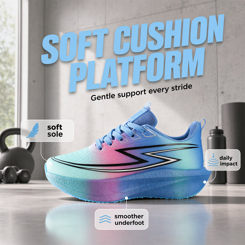 👟 50% DE RÉDUCTION ⏰ Baskets de sport respirantes – Semelle coussinée & maille légère – Idéales pour le gym, la course ou le quotidien – confort et dynamisme 👟💨✨