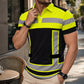 📢📢50 % DE RÉDUCTION !!⏰Chemise manches courtes réfléchissante haute visibilité pour homme