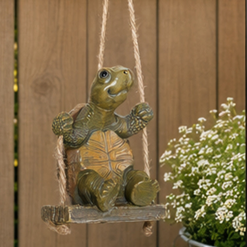 🐢 Soldes 2026 — Plus de 101 000 vendus!🔥 Décoration Tortue Balançoire – Accent Extérieur Enchanteur 🌿