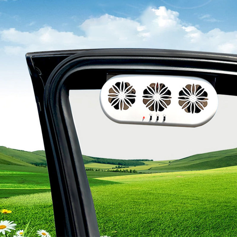 📢📢50 % DE RÉDUCTION !! ⏰Ventilateur d'extraction solaire à circulation d'air pour voiture - Artefact de refroidissement