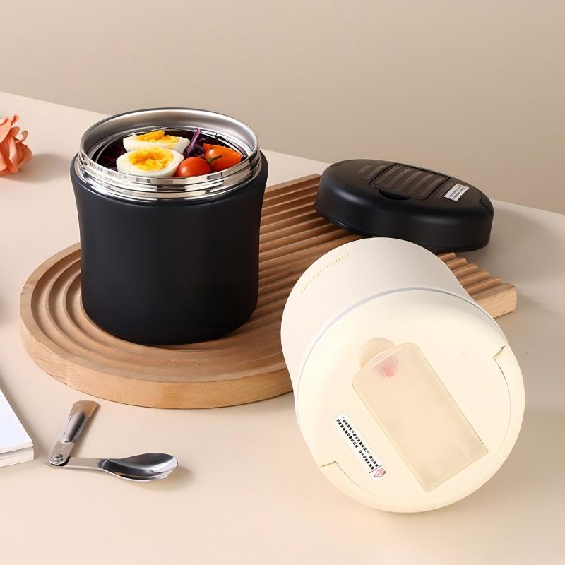 📢 PROMO FLASH 50% DE RÉDUCTION ! 🍱 Bocal Alimentaire Isotherme avec Cuillère Pliable – Isolation Thermique Multicouche, Compartiments Étanches & Acier Inoxydable 304 – Le Repas parfait pour Étudiants et Actifs 🍽️✨