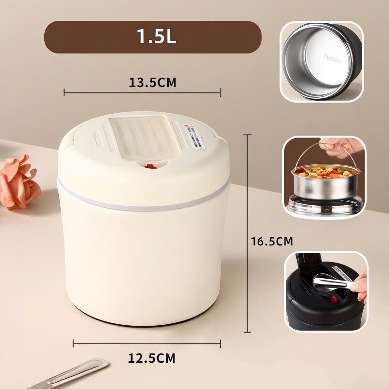 📢 PROMO FLASH 50% DE RÉDUCTION ! 🍱 Bocal Alimentaire Isotherme avec Cuillère Pliable – Isolation Thermique Multicouche, Compartiments Étanches & Acier Inoxydable 304 – Le Repas parfait pour Étudiants et Actifs 🍽️✨