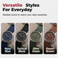 Montre à quartz avec aiguilles phosphorescentes — Design classique