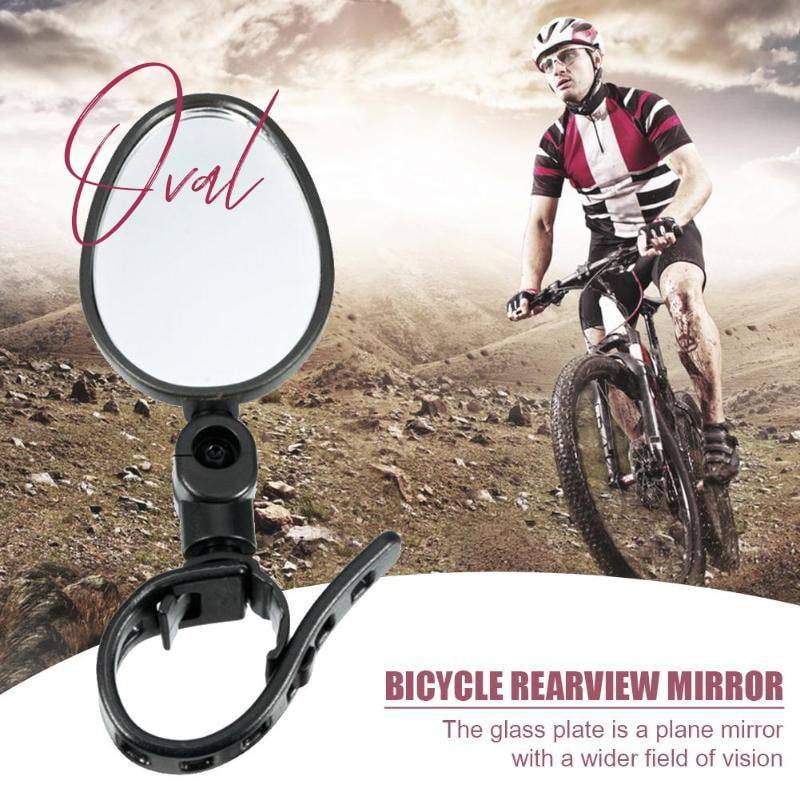 🚴 Rétroviseur Vélo Pivotant 360° — Miroir Convexe, Installation Facile, Rond ou Ovale, Moto & Vélo Électrique 🔎