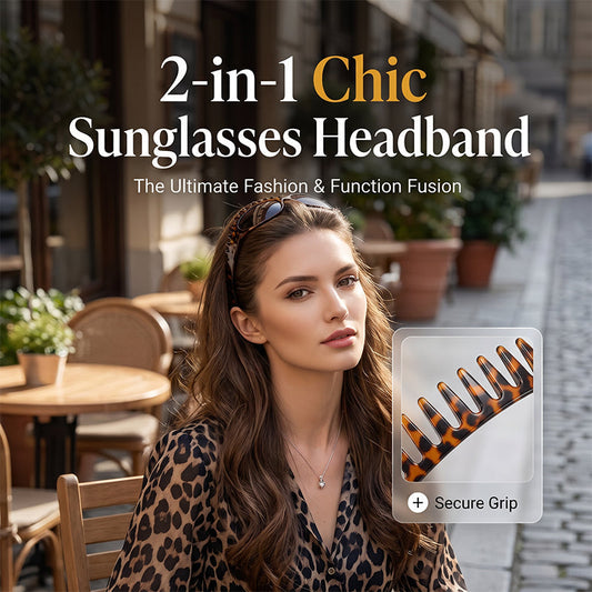 📢📢40 % DE RÉDUCTION !! ⏰Lunettes de Soleil Carrées à Monture Peigne Créative🕶️☀️