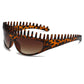 📢📢40 % DE RÉDUCTION !! ⏰Lunettes de Soleil Carrées à Monture Peigne Créative🕶️☀️
