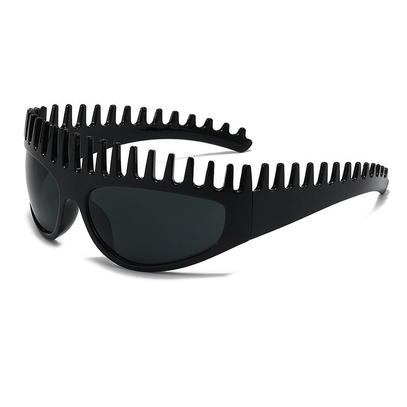 📢📢40 % DE RÉDUCTION !! ⏰Lunettes de Soleil Carrées à Monture Peigne Créative🕶️☀️