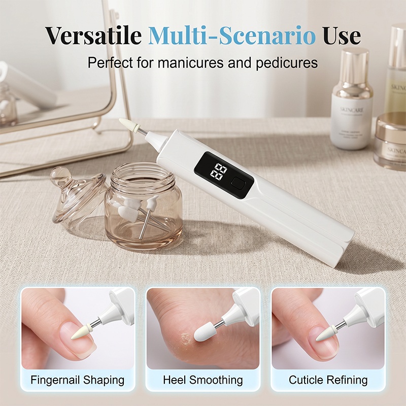 💅 50% DE RÉDUCTION! ✨ Kit Perceuse à Ongles Électrique Professionnel – Têtes interchangeables, écran LED & précision – Manucure et pédicure à domicile 🏠