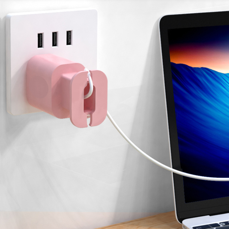 🔌 Protège-Chargeur en Silicone 2-en-1 — Anti-Casse, Anti-Emmêlement, Lavable, Léger & Portable, 4 Couleurs ✨