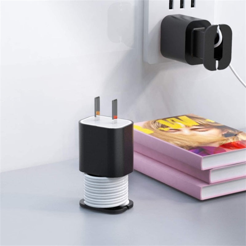 🔌 Protège-Chargeur en Silicone 2-en-1 — Anti-Casse, Anti-Emmêlement, Lavable, Léger & Portable, 4 Couleurs ✨