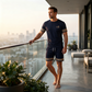 👕 50% DE RÉDUCTION ! ☀️ Ensemble 2 Pièces T-Shirt & Short Homme – Tissu Mélangé Respirant & Imprimé 3D – Coupe Décontractée – Idéal pour l’Été, le Sport et les Vacances 🩳🌿✨