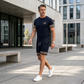 👕 50% DE RÉDUCTION ! ☀️ Ensemble 2 Pièces T-Shirt & Short Homme – Tissu Mélangé Respirant & Imprimé 3D – Coupe Décontractée – Idéal pour l’Été, le Sport et les Vacances 🩳🌿✨