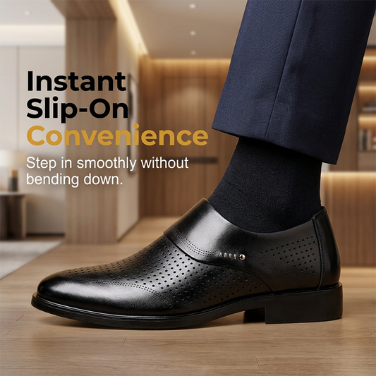 👟 50% DE RÉDUCTION 🌬️ Chaussures habillées respirantes à enfiler – Léger, confortable & polyvalent – Idéal pour le bureau, les sorties ou les voyages – style élégant sans effort ✨🌿🛒