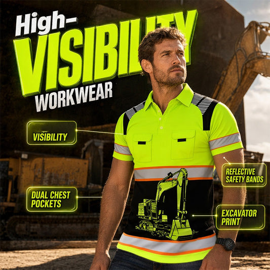 👕🚧 T-shirt homme motif pelleteuse – 25k+ vendus, imprimé résistant, coupe décontractée, idéal pour le travail, les loisirs ou les fans de gros engins 🏗️💪