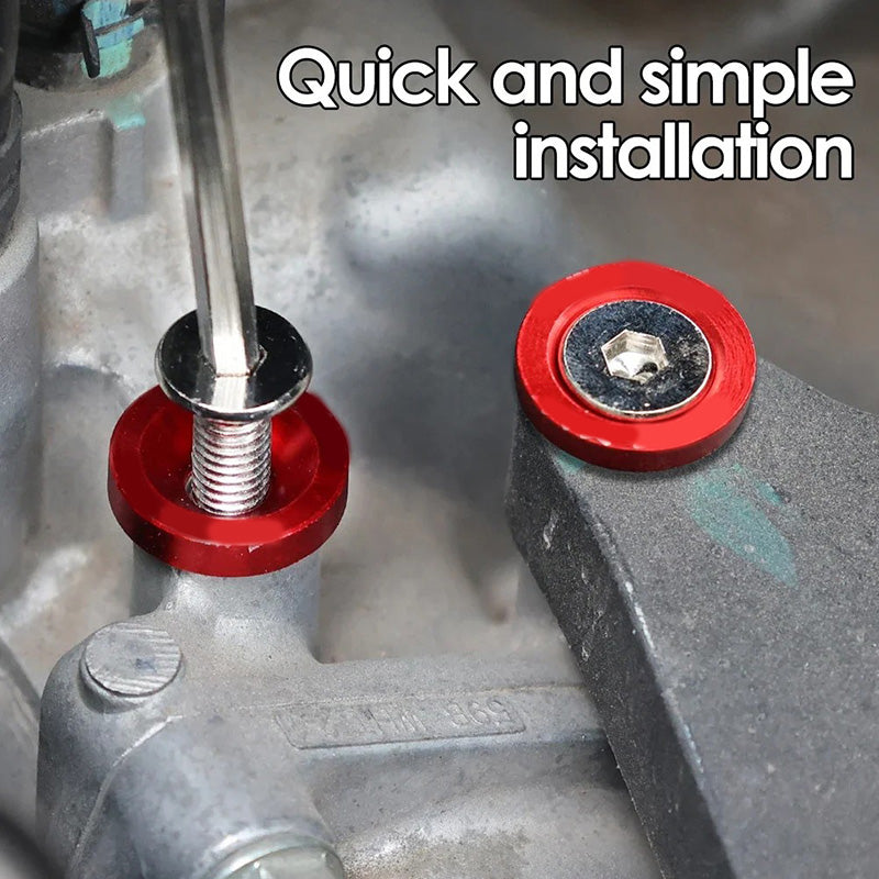 📢 50% DE RÉDUCTION ! ⏰ 10 Pcs Entretoises à Vis Universelles pour Automobile – Alliage d’Aluminium, Dimensions de Précision & Multifonction – Idéales pour Pare-Chocs, Plaques d’Immatriculation et Panneaux de Garniture – 8 Couleurs Disponibles 🚗🔧✨
