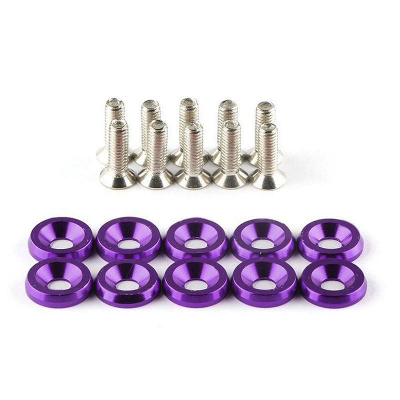 📢 50% DE RÉDUCTION ! ⏰ 10 Pcs Entretoises à Vis Universelles pour Automobile – Alliage d’Aluminium, Dimensions de Précision & Multifonction – Idéales pour Pare-Chocs, Plaques d’Immatriculation et Panneaux de Garniture – 8 Couleurs Disponibles 🚗🔧✨