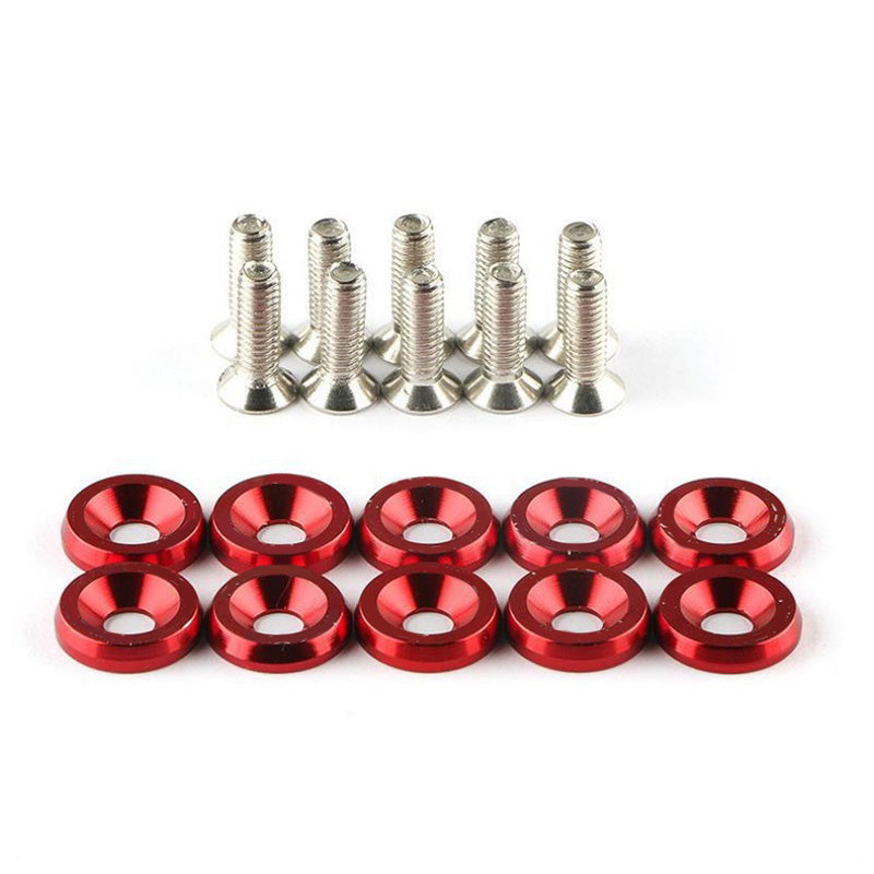 📢 50% DE RÉDUCTION ! ⏰ 10 Pcs Entretoises à Vis Universelles pour Automobile – Alliage d’Aluminium, Dimensions de Précision & Multifonction – Idéales pour Pare-Chocs, Plaques d’Immatriculation et Panneaux de Garniture – 8 Couleurs Disponibles 🚗🔧✨