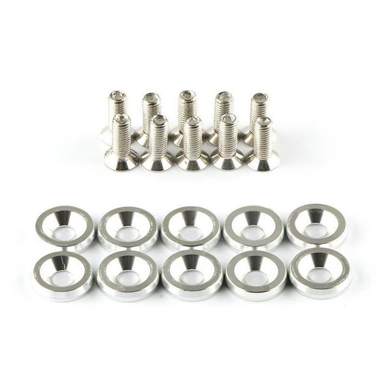 📢 50% DE RÉDUCTION ! ⏰ 10 Pcs Entretoises à Vis Universelles pour Automobile – Alliage d’Aluminium, Dimensions de Précision & Multifonction – Idéales pour Pare-Chocs, Plaques d’Immatriculation et Panneaux de Garniture – 8 Couleurs Disponibles 🚗🔧✨