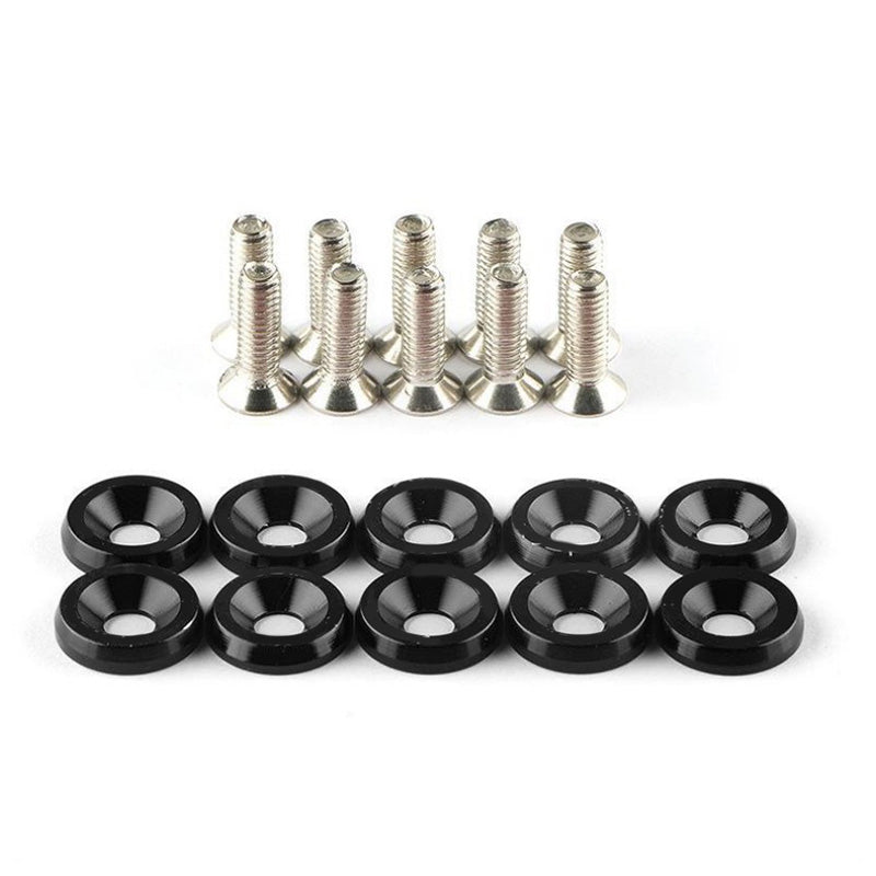 📢 50% DE RÉDUCTION ! ⏰ 10 Pcs Entretoises à Vis Universelles pour Automobile – Alliage d’Aluminium, Dimensions de Précision & Multifonction – Idéales pour Pare-Chocs, Plaques d’Immatriculation et Panneaux de Garniture – 8 Couleurs Disponibles 🚗🔧✨