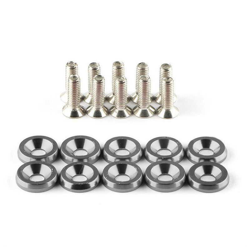 📢 50% DE RÉDUCTION ! ⏰ 10 Pcs Entretoises à Vis Universelles pour Automobile – Alliage d’Aluminium, Dimensions de Précision & Multifonction – Idéales pour Pare-Chocs, Plaques d’Immatriculation et Panneaux de Garniture – 8 Couleurs Disponibles 🚗🔧✨
