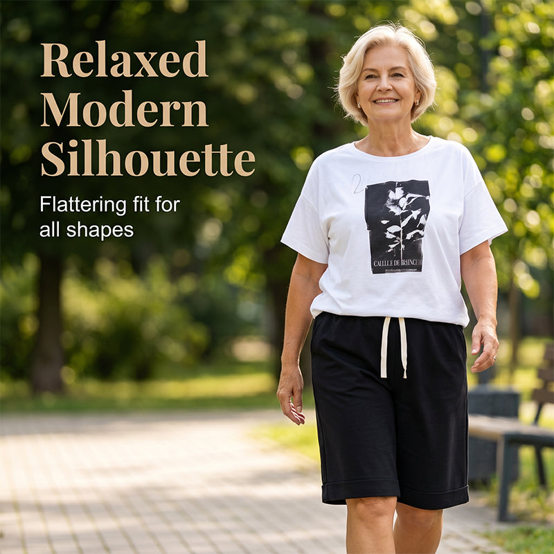👗 50% DE RÉDUCTION 🌸 Ensemble deux pièces décontracté – Short & haut assortis – Tissu léger, coupe fluide – parfait pour l’été, les vacances ou le quotidien – look frais et tendance ✨☀️🩳