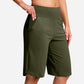 Short de Yoga Taille Haute pour Femme avec Poches