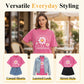 👗 50 % DE RÉDUCTION ! 🌸T-Shirt Unisexe Imprimé Marguerite Vintage Lavé Coupe Ample