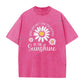 👗 50 % DE RÉDUCTION ! 🌸T-Shirt Unisexe Imprimé Marguerite Vintage Lavé Coupe Ample