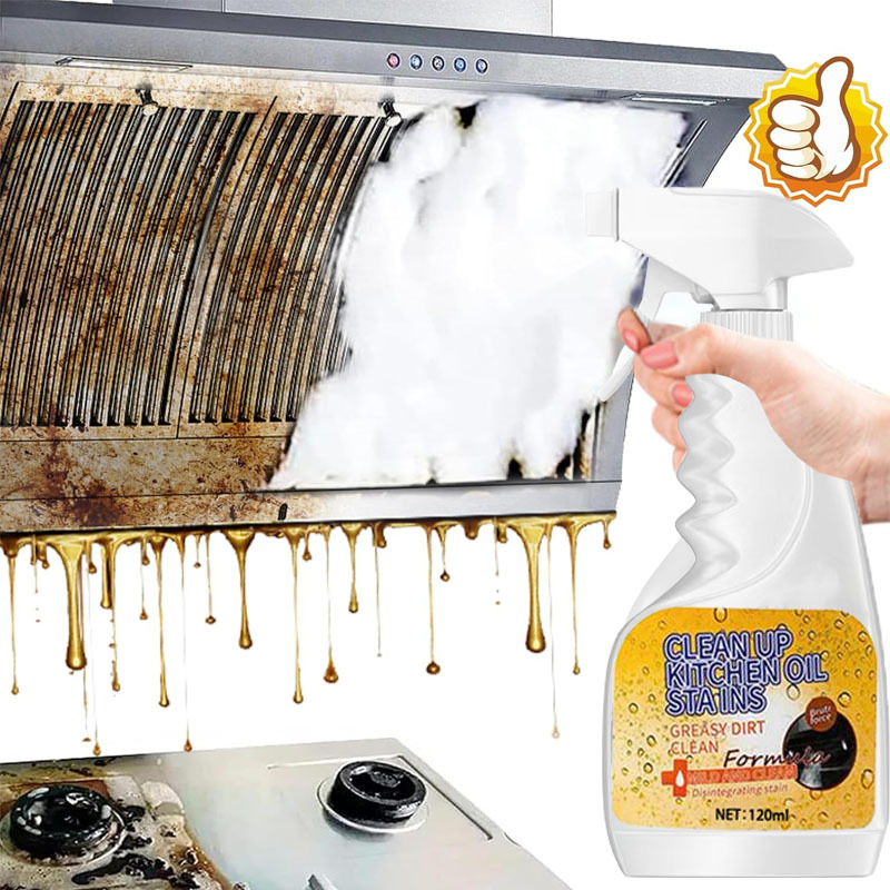 🏆 Spray dégraissant puissant pour la cuisine – Dégraissage rapide 🍑