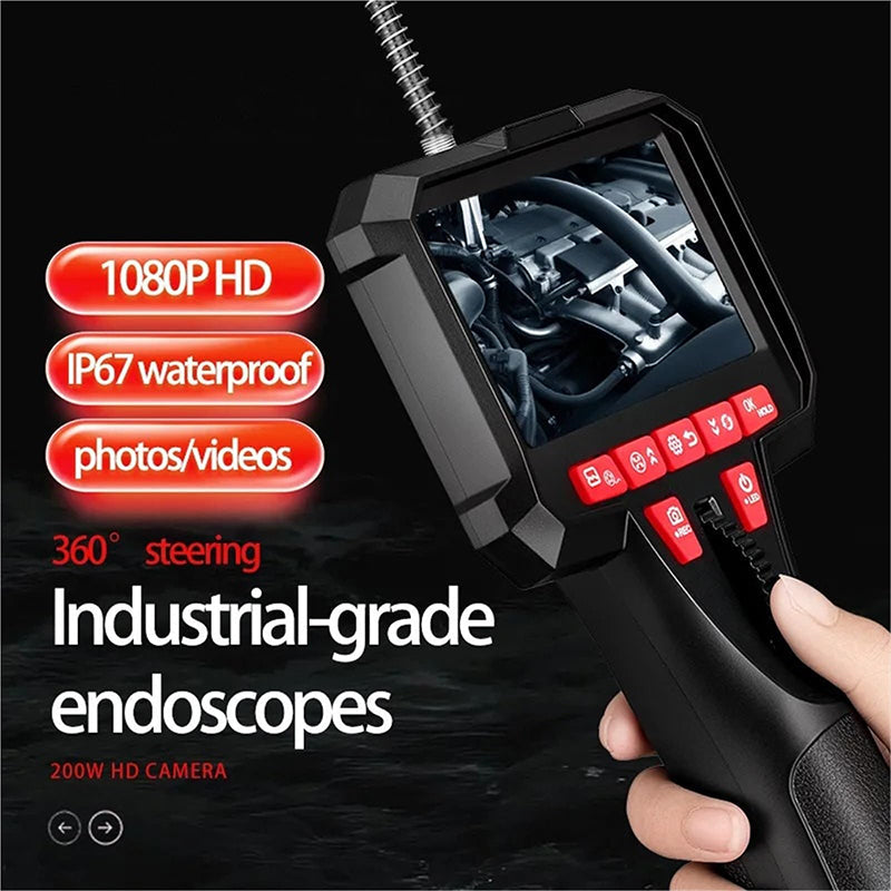 📢 50% DE RÉDUCTION ! ⏰ Endoscope Automobile Portable 6mm avec Caméra Articulée – Sonde Ultra-Fine, Objectif Bidirectionnel & Moniteur Intégré – Idéal pour l’Inspection Moteur et les Diagnostics 🚗
