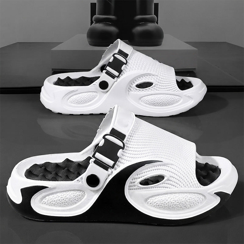 👟 50% DE RÉDUCTION ! 🌊 Sandales EVA 2-en-1 pour Homme – Bride Talon Convertible, Design Ajouré Respirant & Semelle Massage – Idéales pour la Plage, la Ville et les Longues Marches ☀️