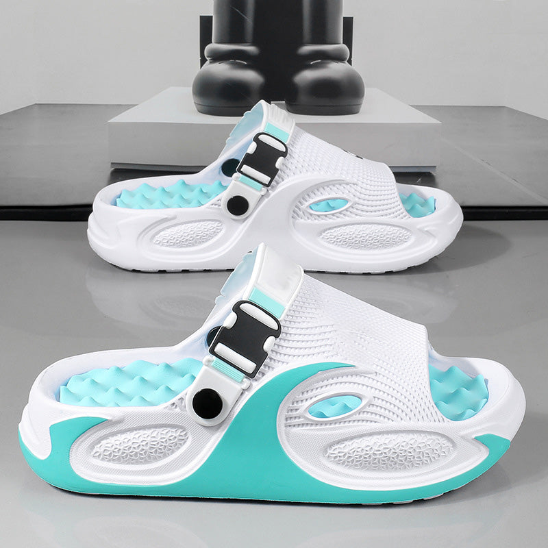 👟 50% DE RÉDUCTION ! 🌊 Sandales EVA 2-en-1 pour Homme – Bride Talon Convertible, Design Ajouré Respirant & Semelle Massage – Idéales pour la Plage, la Ville et les Longues Marches ☀️